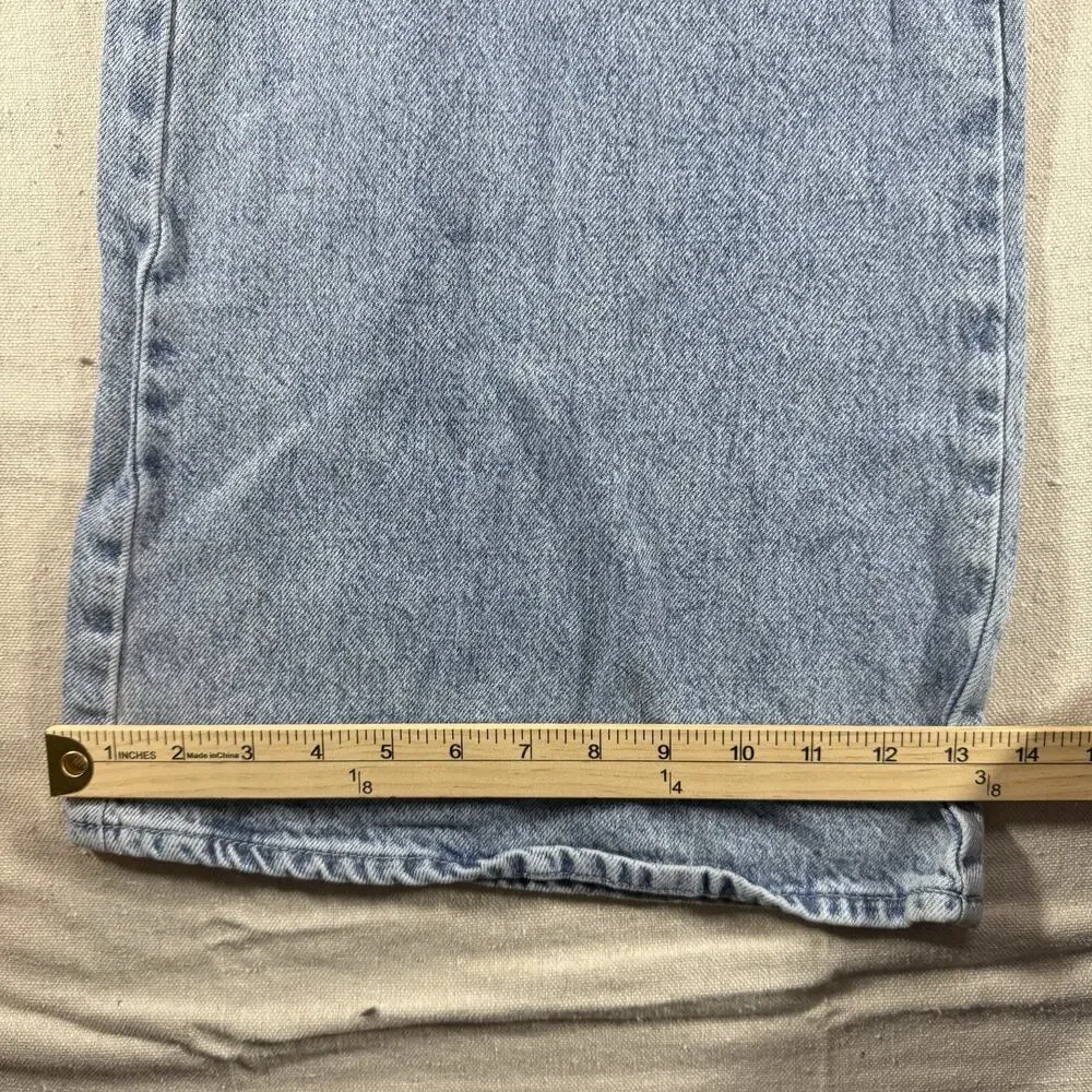 Kendall & Kylie Wide Leg Cargo Denim Jeans Light Wash High Waisted Flare 22W XXS